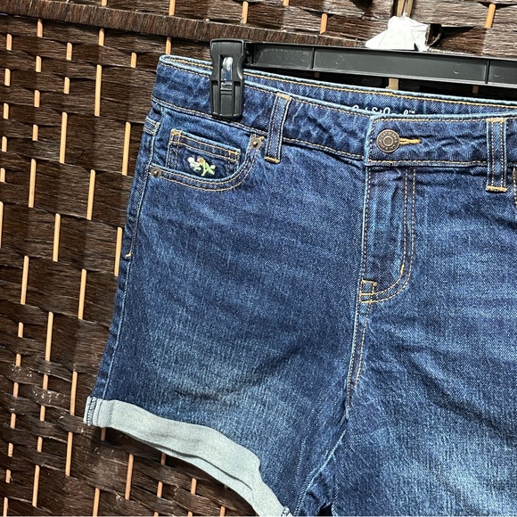 Cat & Jack Girls' Embroidered Midi Jean Shorts -size 10 to 12 Plus | #957 - Picture 3 of 8